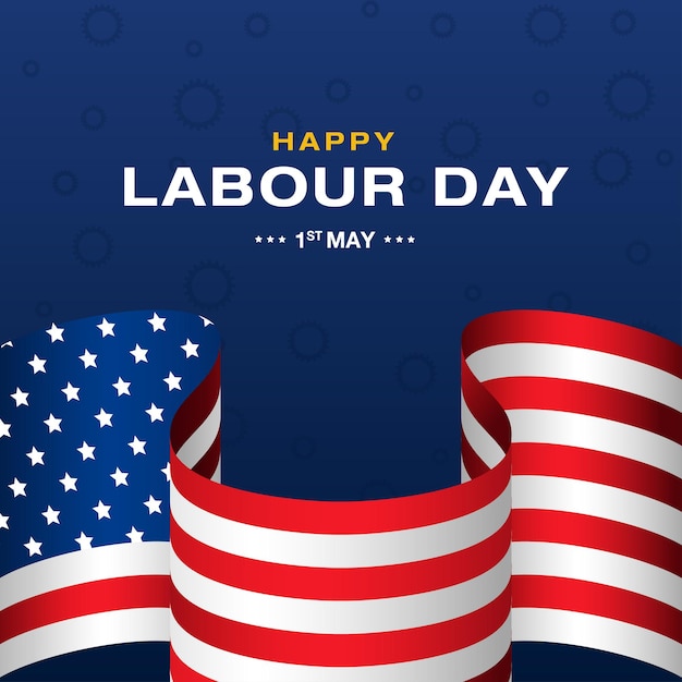 Vector 1st may happy labour day international workers day toolbox instrument