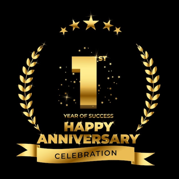 1st year anniversary celebration for business and industry