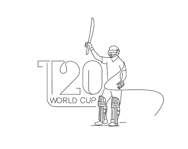 1T20 world cup cricket championship poster template brochure decorated flyer banner design