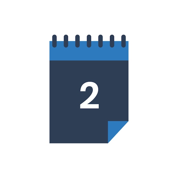 2 Calendar Icon 2 Date Icon for Appointment icon pictogram