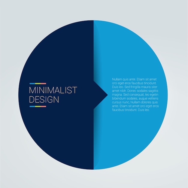 2 circle connected 3d infographic two labels vector template