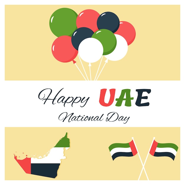 2 december. uae independence day background in national flag color theme.