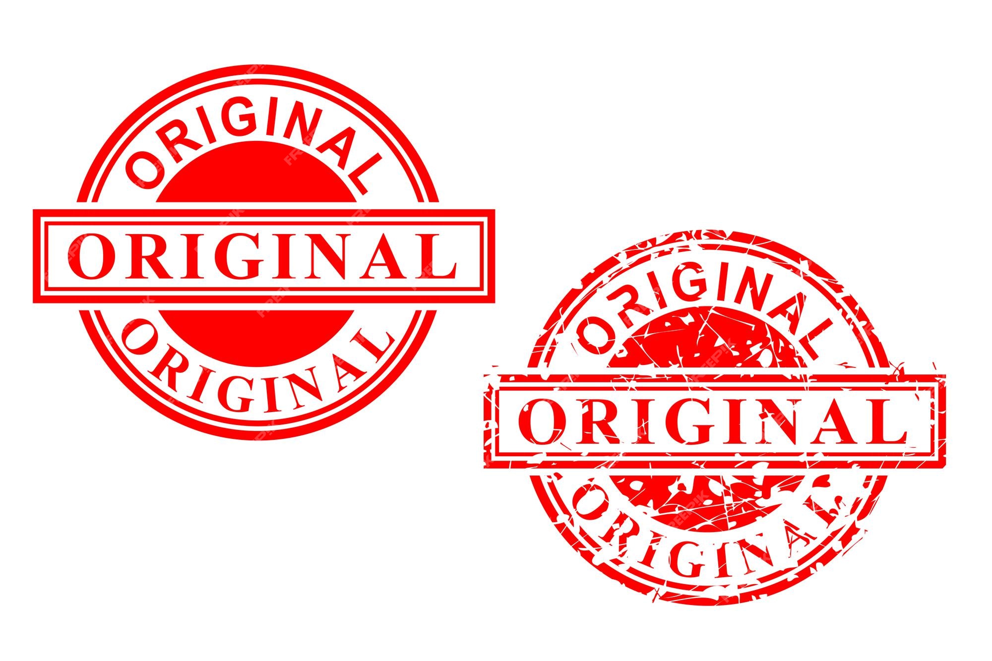 Red stamp original Royalty Free Vector Image - VectorStock