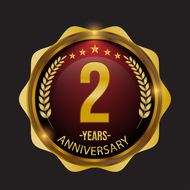 Vector 2 year anniversary vector art icons and graphics