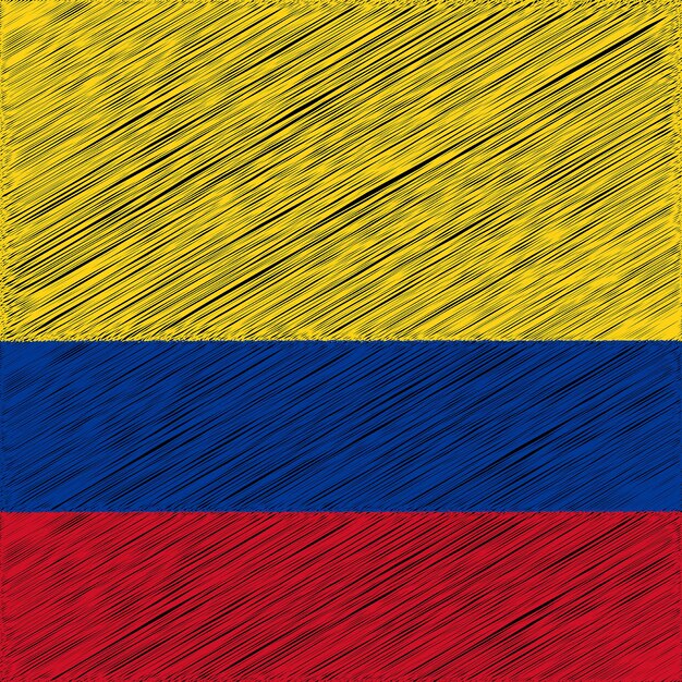 20 juli Colombia Onafhankelijkheidsdag vlag ontwerp