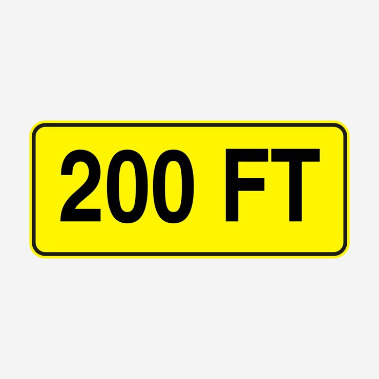Premium Vector 200 Feet Warning Sign premium-vector-200-feet-warning-sign