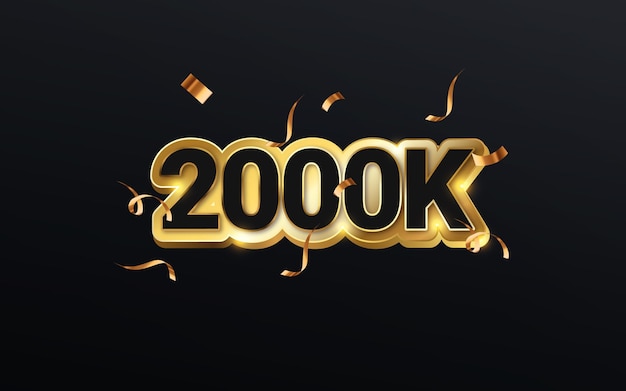 Vector 2000k 3d text effect