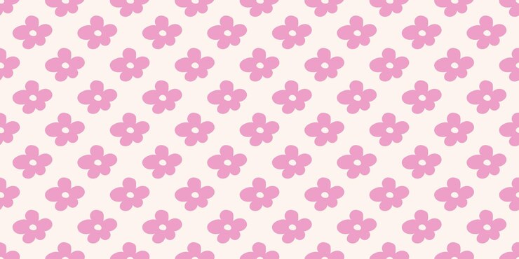 Vector 2000s flowers seamless pattern with abstract colors in delicate pastel shades y2k background