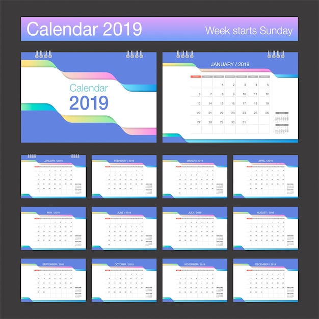 Calendario 2019.