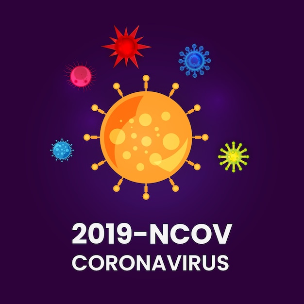 2019- ncov corona virus illustration