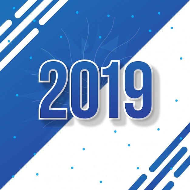 2019 new year abstract background design