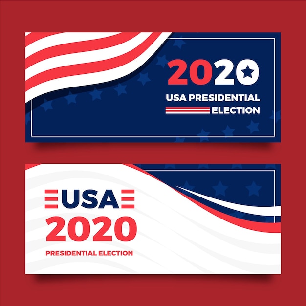 2020 amerikaanse presidentsverkiezingen bannerontwerp