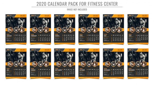 Vector 2020 calendar template