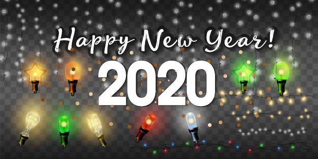 2020 concept van gelukkig nieuwjaar.