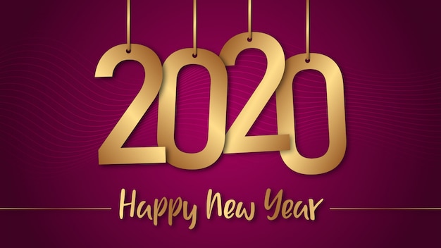 2020 Gelukkig Nieuwjaar achtergrond