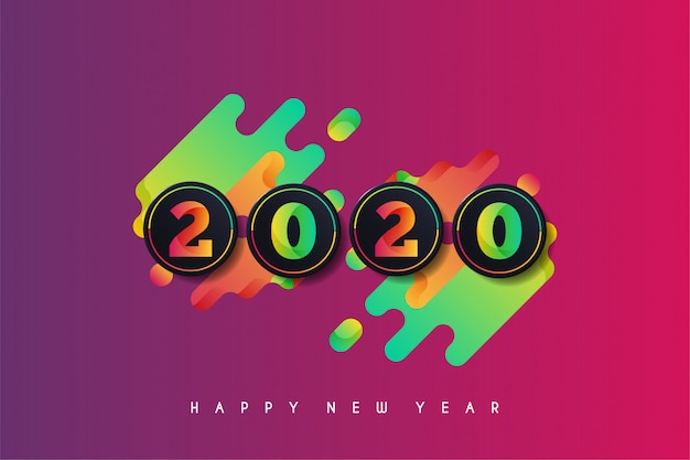 2020 год с новым годом фон