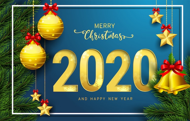 2020 auguri di buon anno e buon natale.