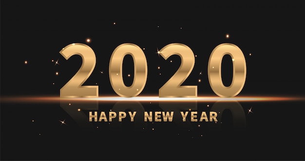 Vector 2020 happy new year