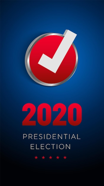 2020 年の大統領選挙。 2020年アメリカ合衆国大統領選挙。