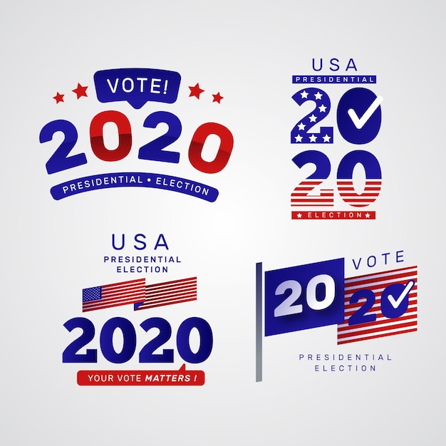 2020 us presidential election - logos