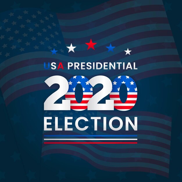 Vector 2020 us presidential election