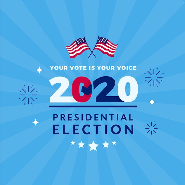 Vector 2020 us presidential election