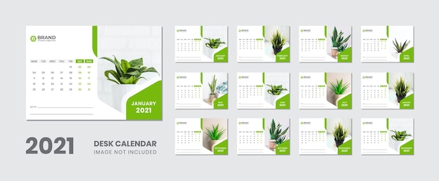 2021 bureaukalender sjabloon