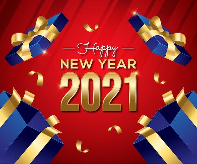 2021 happy new year background