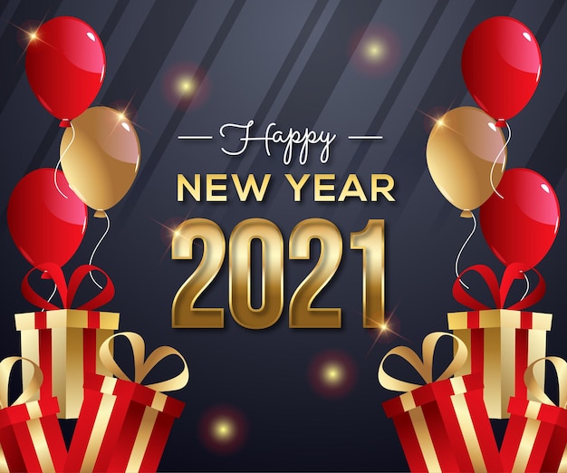 2021 happy new year background