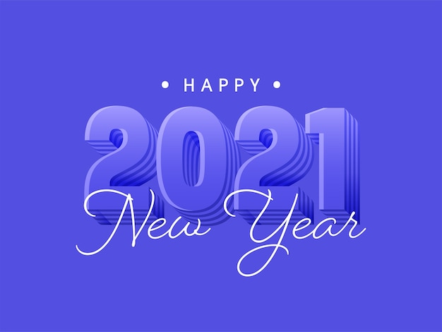 벡터 2021 해피 뉴 이어 컨셉 일러스트