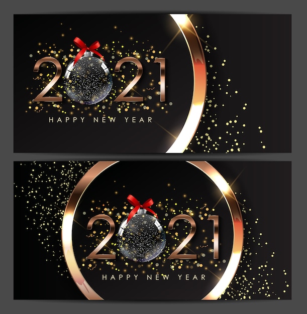 2021 happy new year holiday background.