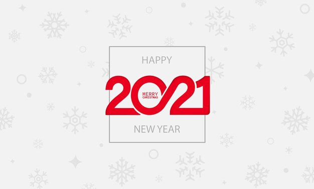 2021 jaarbanner. gelukkig nieuwjaar en vrolijk kerstconcept. vector op geïsoleerde witte achtergrond. eps-10.