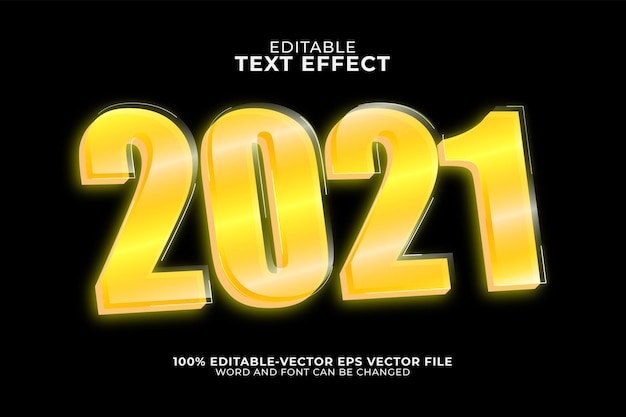 2021 text effect template