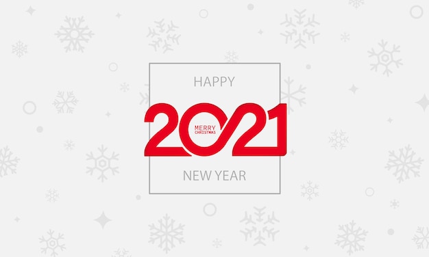 2021 year banner. happy new year and merry christmas concept. vector on isolated white background. eps 10.