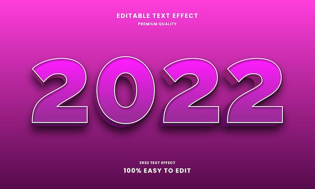 2022 3d text effect 3d style