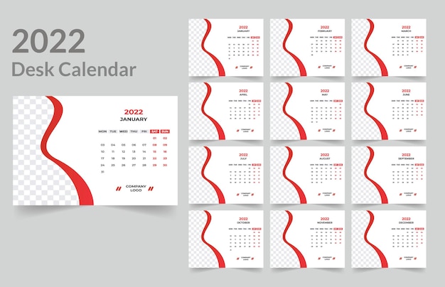 2022 Bureaukalender ontwerp