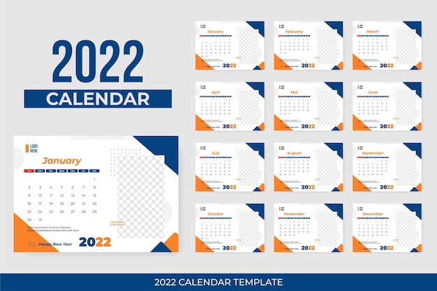 2022년 달력 템플릿