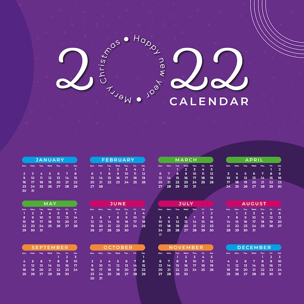 2022 Calender