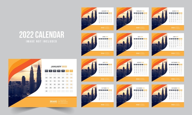 2022 desk calendar