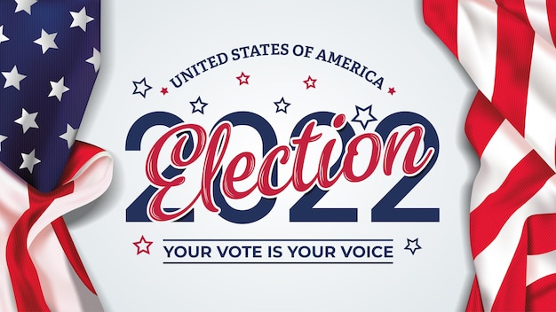 Premium Vector | 2022 election day in united states illustration vector ...