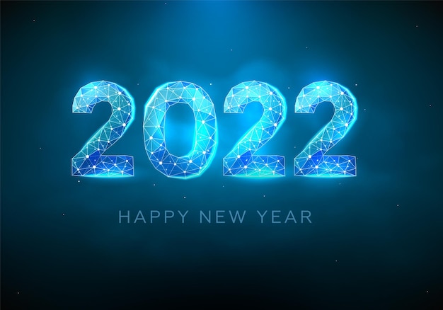Vector 2022 gelukkig nieuwjaar. kalenderkoptekst of wenskaart
