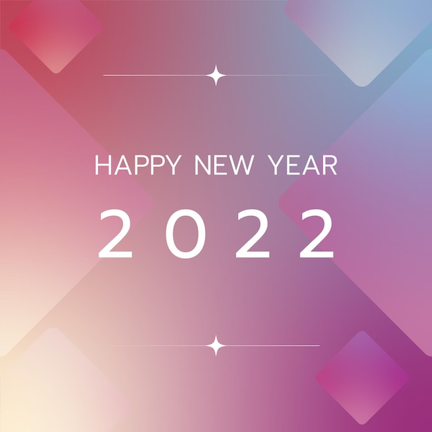 2022 Gelukkig nieuwjaar Trends in kleurverloop