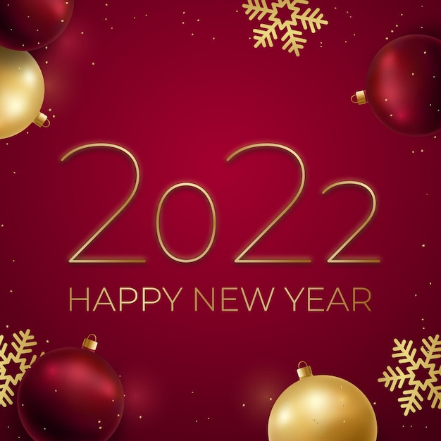 2022 Happy New Year background