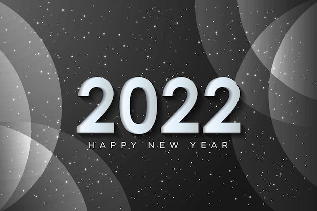 Vector 2022 happy new year greeting card with abstract background