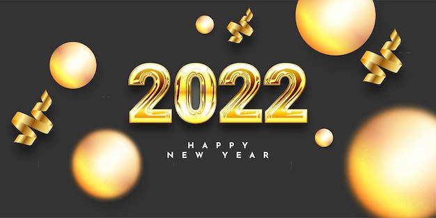 2022 Happy new year template design