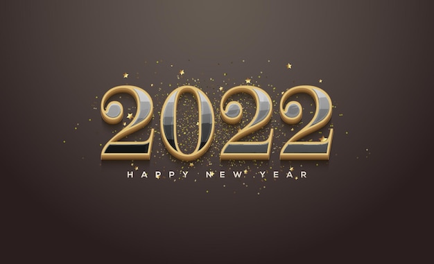 2022 с новым годом с элегантной классической темой