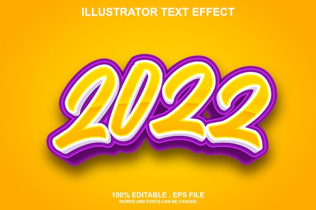 2022 text effect editable