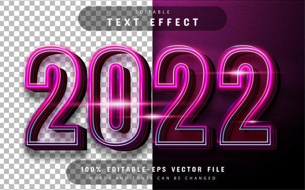 2022 text effect editable