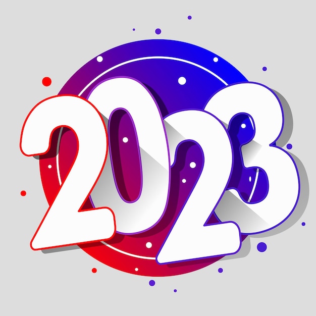 2023 2023 year New year Symbol of 2023 year