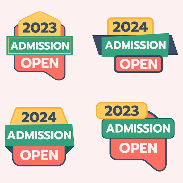 2023 2024 admission open banner design